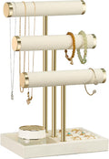 3-Tier Gold Jewelry Display Stand